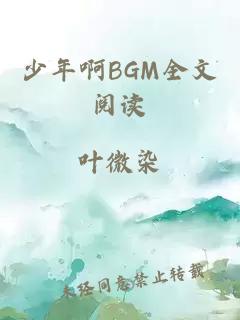 少年啊BGM全文阅读