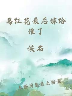 葛红花最后嫁给谁了