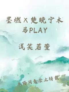 墨燃×楚晚宁木马PLAY