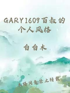 GARY1609百叔的个人风格