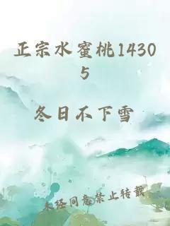 正宗水蜜桃14305