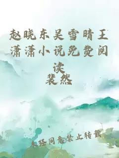 赵晓东吴雪晴王潇潇小说免费阅读