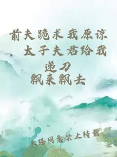 前夫跪求我原谅，太子夫君给我递刀