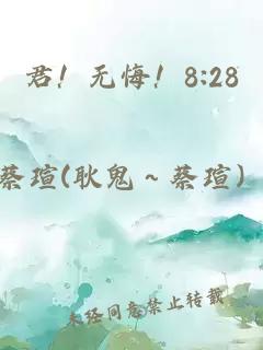君！无悔！8:28