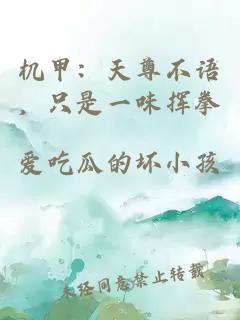 机甲：天尊不语，只是一味挥拳