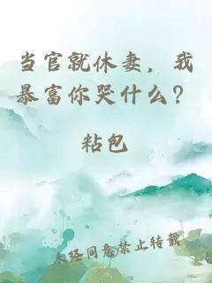 当官就休妻，我暴富你哭什么？