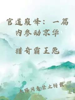 官道巅峰：一篇内参动京华